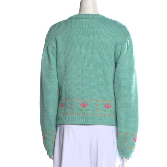 Tach Clothing Merino Wool Printed Sweater Size: L Inessa Wool - Picture 5 of 8